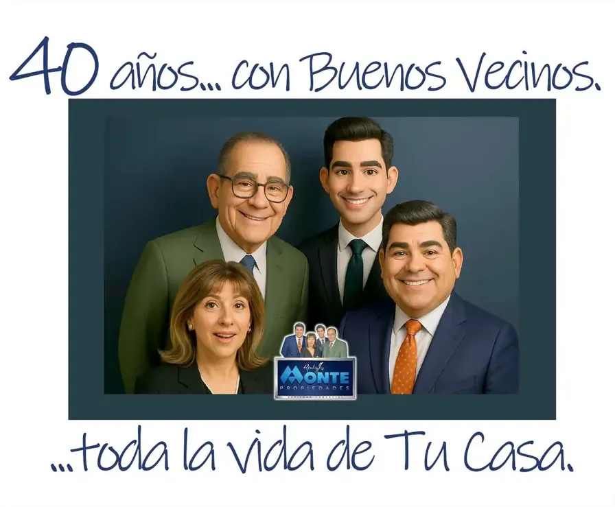 Vidriera de la oficina: 40 años… con buenos vecinos, toda la vida de tu casa